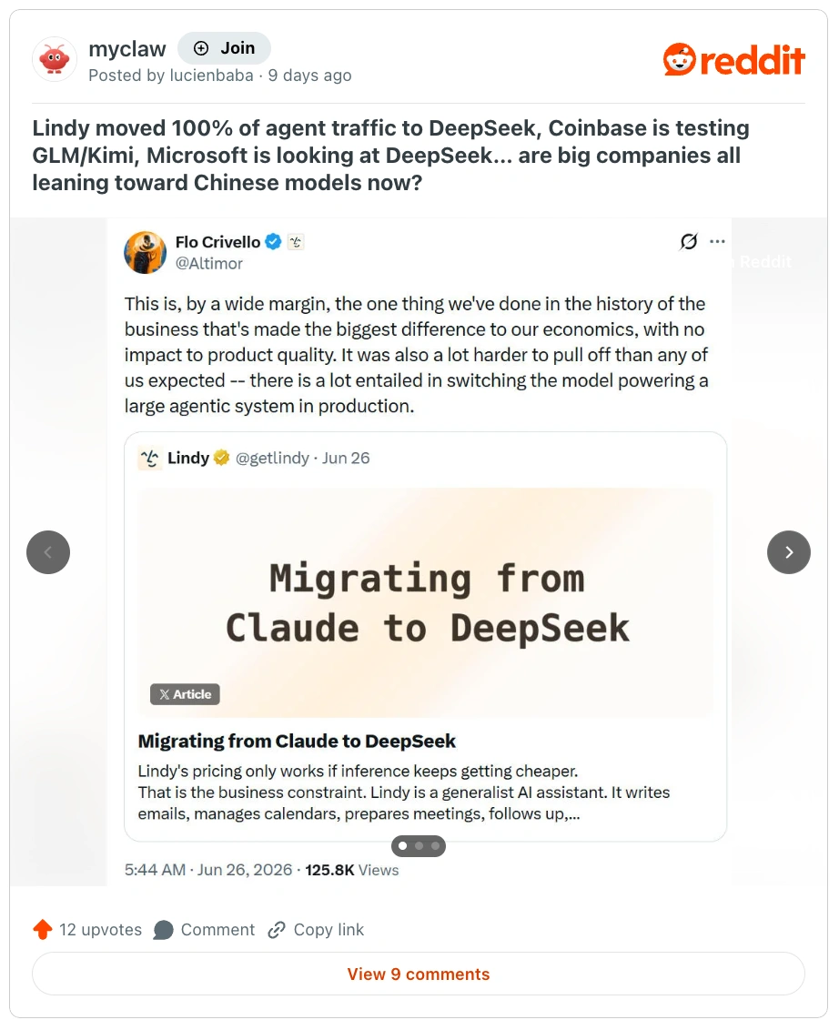 Public signal from REDDIT / MYCLAW